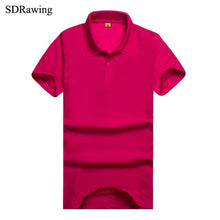 Load image into Gallery viewer, SDRawing Women Polo Short Sleeves Top Turn-down Collar