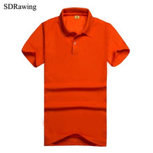 Load image into Gallery viewer, SDRawing Women Polo Short Sleeves Top Turn-down Collar