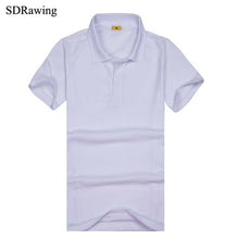 Load image into Gallery viewer, SDRawing Women Polo Short Sleeves Top Turn-down Collar