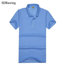 Load image into Gallery viewer, SDRawing Women Polo Short Sleeves Top Turn-down Collar