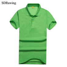 Load image into Gallery viewer, SDRawing Women Polo Short Sleeves Top Turn-down Collar