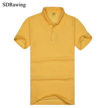 Load image into Gallery viewer, SDRawing Women Polo Short Sleeves Top Turn-down Collar