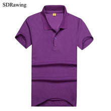 Load image into Gallery viewer, SDRawing Women Polo Short Sleeves Top Turn-down Collar