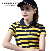 Load image into Gallery viewer, Plus Size M-4XL 100% Cotton Polo Shirt Women Summer