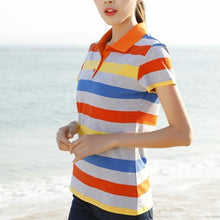 Load image into Gallery viewer, Plus Size M-4XL 100% Cotton Polo Shirt Women Summer