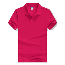 Load image into Gallery viewer, New 2019 Summer Brand Solid Polo Women Shirt Slim Short