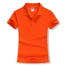 Load image into Gallery viewer, New 2019 Summer Brand Solid Polo Women Shirt Slim Short
