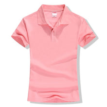 Load image into Gallery viewer, New 2019 Summer Brand Solid Polo Women Shirt Slim Short