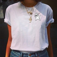 Load image into Gallery viewer, 2019 white trend element pattern print women's polo
