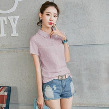 Load image into Gallery viewer, YAUAMDB women polo shirts 2019 summer size M-3XL