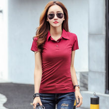 Load image into Gallery viewer, Spring Autumn Casual Polos Women New Long Sleeve Slim